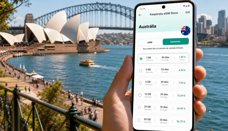 eSIM em Sydney: internet e conexão móvel
