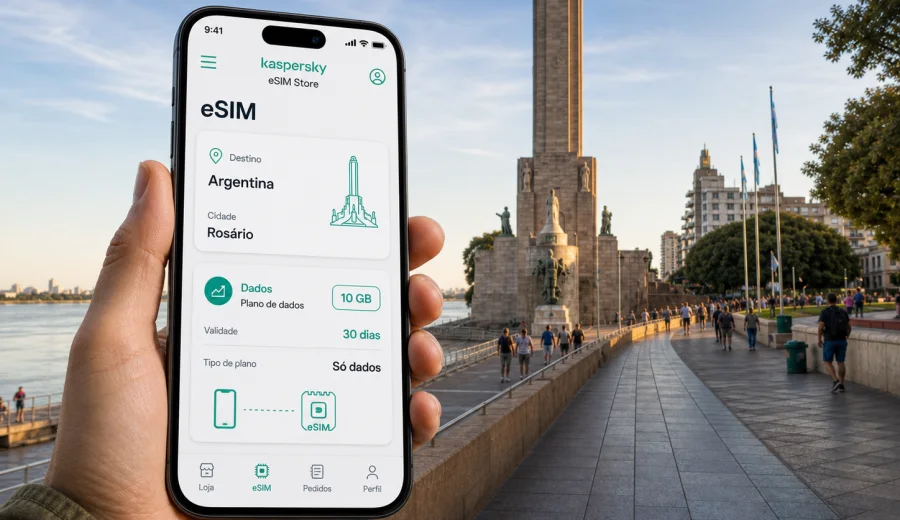 eSIM em Rosário: internet móvel na viagem