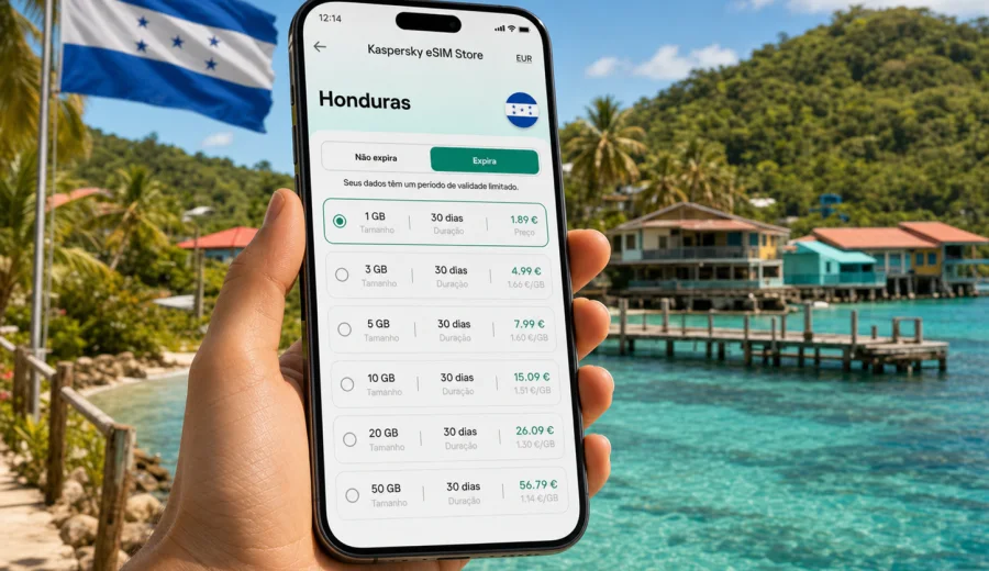 eSIM Honduras: internet móvel para viajar
