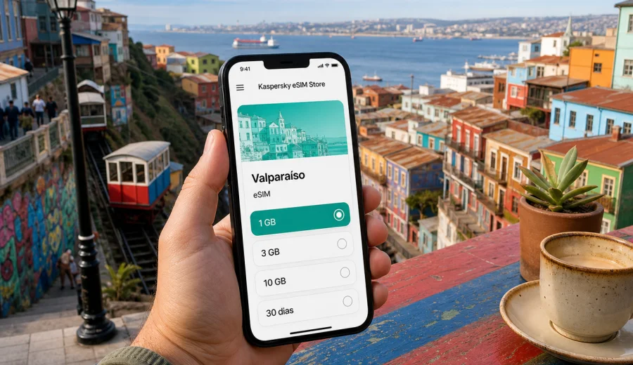 eSIM em Valparaíso: internet móvel no Chile