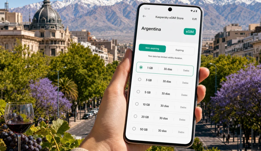 Mendoza eSIM: internet móvel para viajar