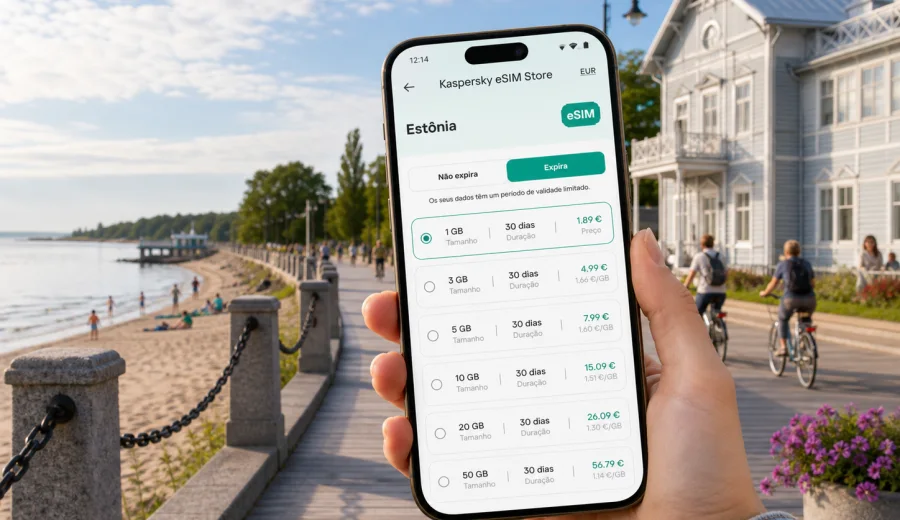 eSIM em Parnu: internet móvel para viajar