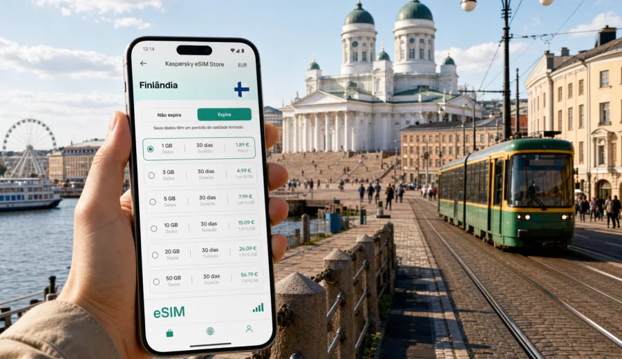 eSIM em Helsinque: internet móvel para viajar