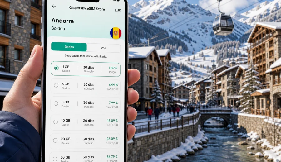 eSIM em Soldeu: internet móvel em Andorra