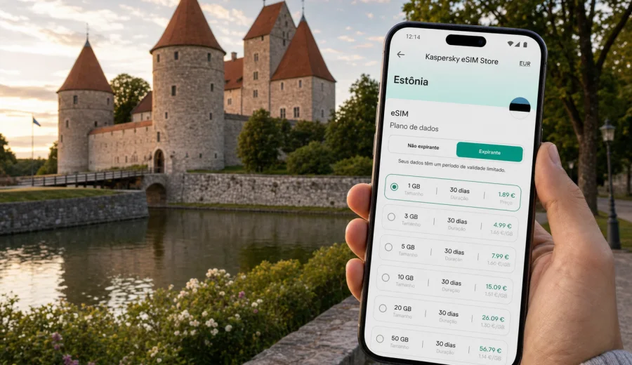 Kuressaare eSIM: internet móvel na Estônia