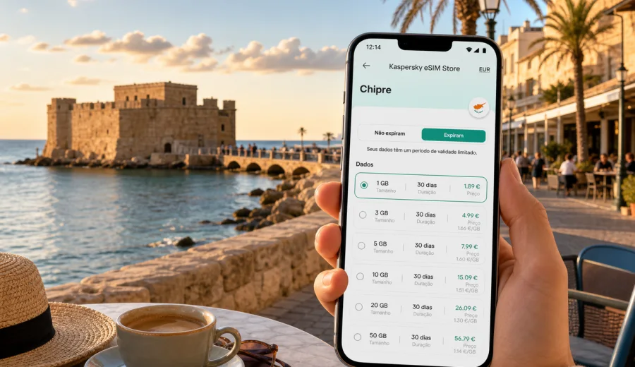 eSIM em Paphos: ligação móvel e internet