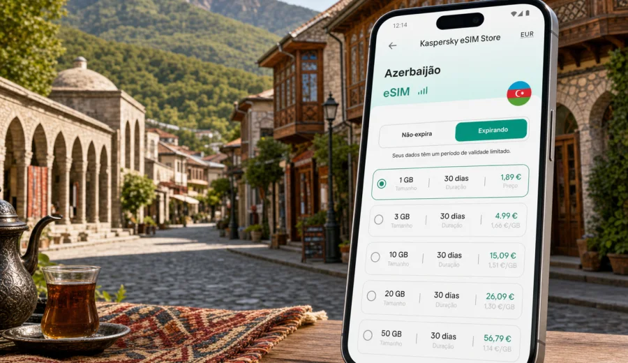 eSIM em Sheki: internet e ligação móvel