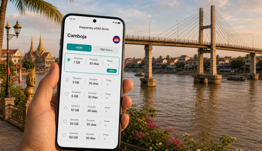 Kampong Cham eSIM: internet móvel no Camboja