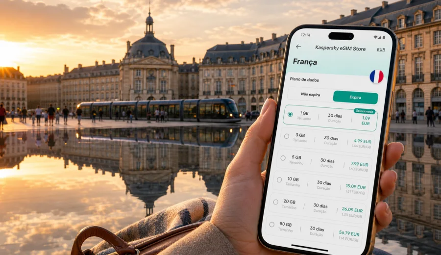 eSIM em Bordéus: internet móvel para viagem