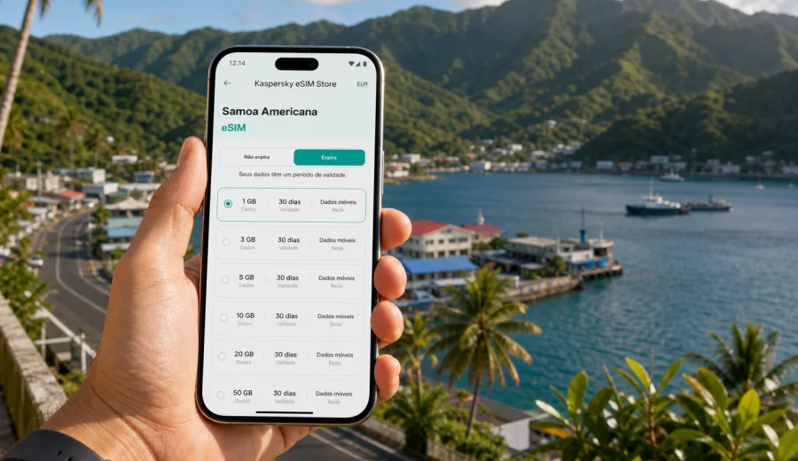 Aua eSIM: internet móvel em Samoa Americana