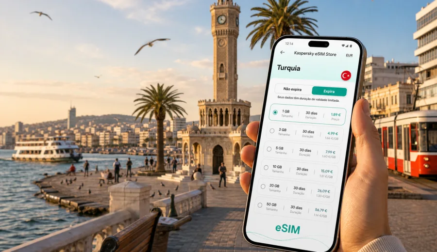 eSIM em Izmir: internet móvel para viagem