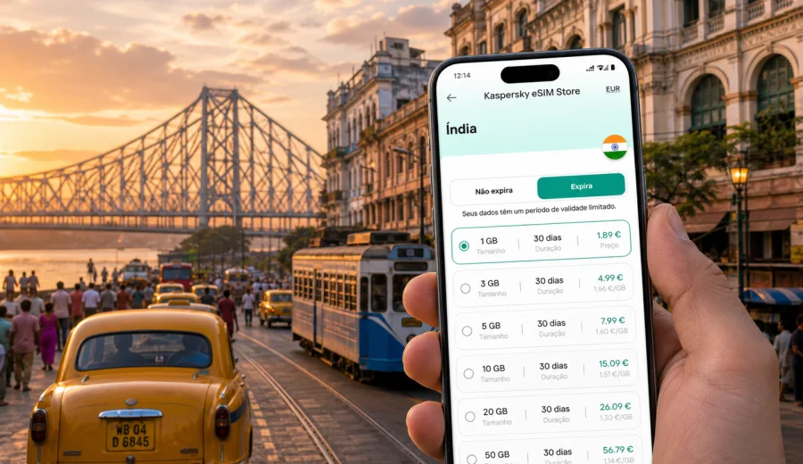 eSIM em Calcutá: internet móvel na viagem