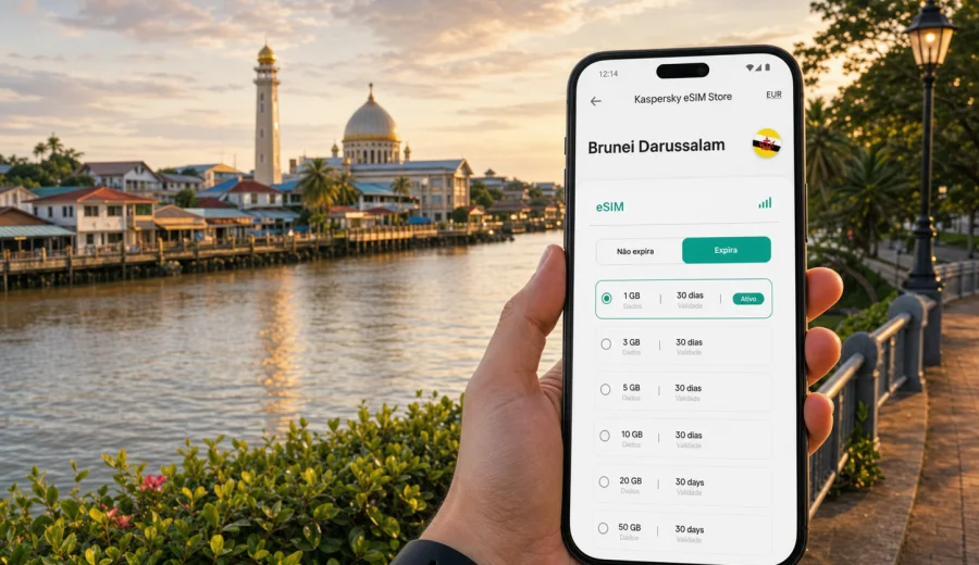 eSIM em Kuala Belait: internet móvel