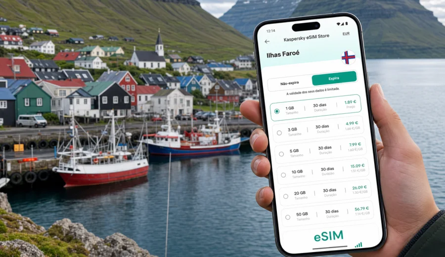Fuglafjordur eSIM: internet móvel nas Ilhas Faroé