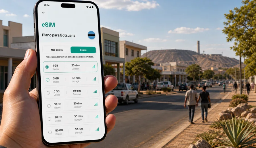 eSIM em Selebi-Phikwe: internet para viajar