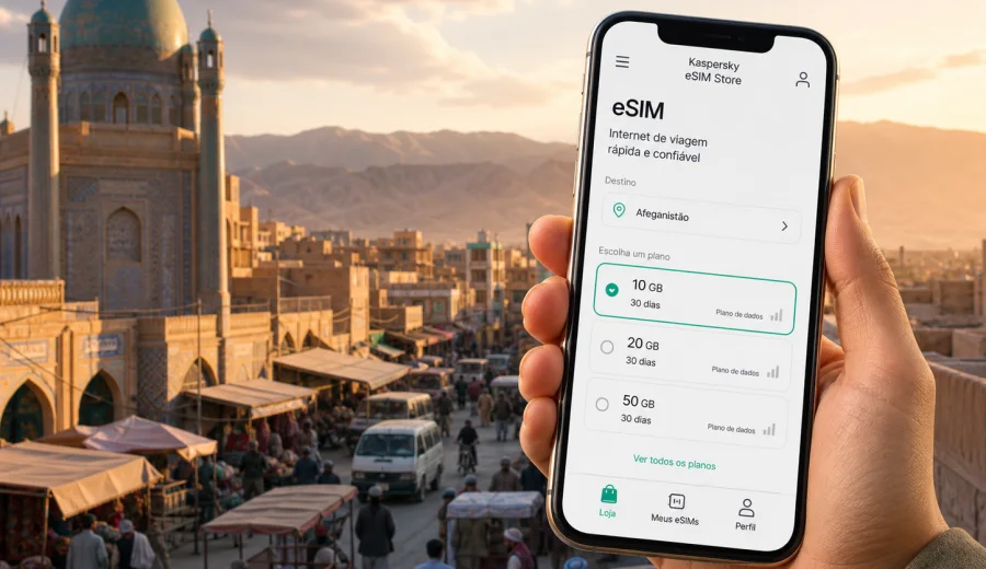 Kandahar eSIM: internet móvel para viagem