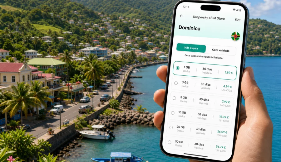 Marigot eSIM: internet móvel na Domínica