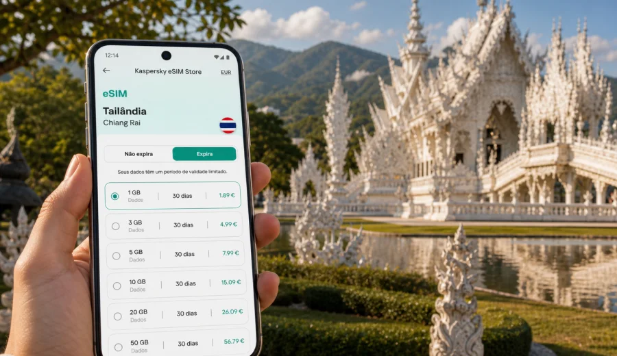 eSIM em Chiang Rai: internet móvel para viagem
