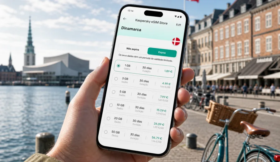 Aalborg eSIM: internet móvel na Dinamarca