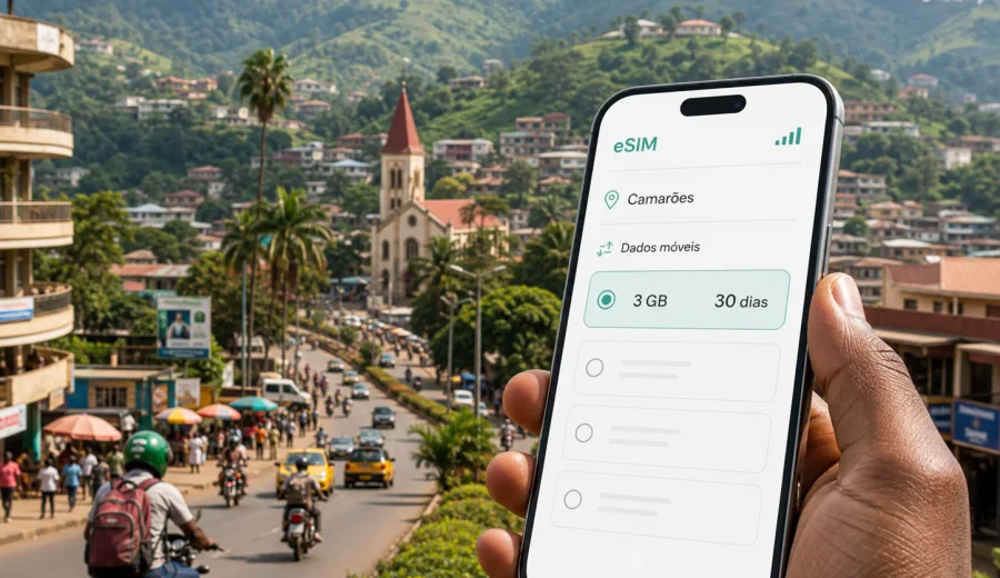 eSIM em Bamenda: internet móvel para viajar