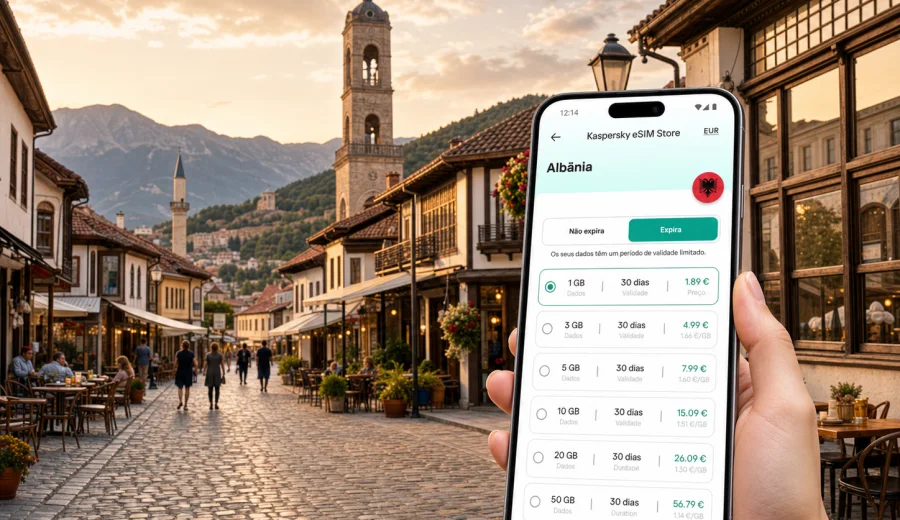 Korca eSIM: internet móvel para viajar