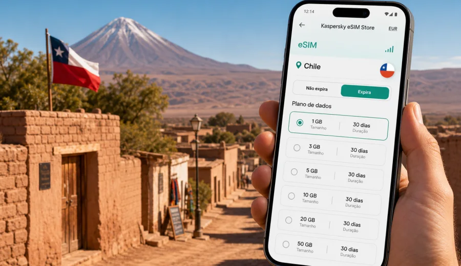 eSIM em San Pedro de Atacama: internet no Chile