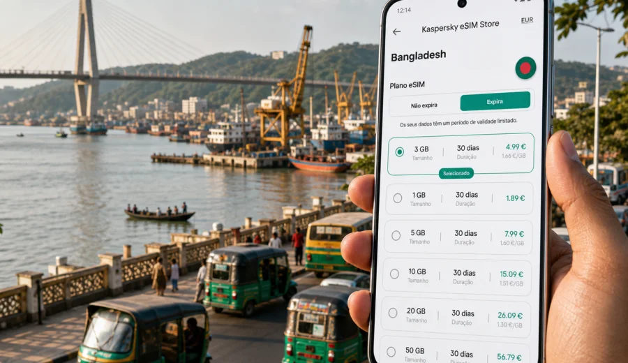 eSIM em Chittagong: internet móvel para viagem