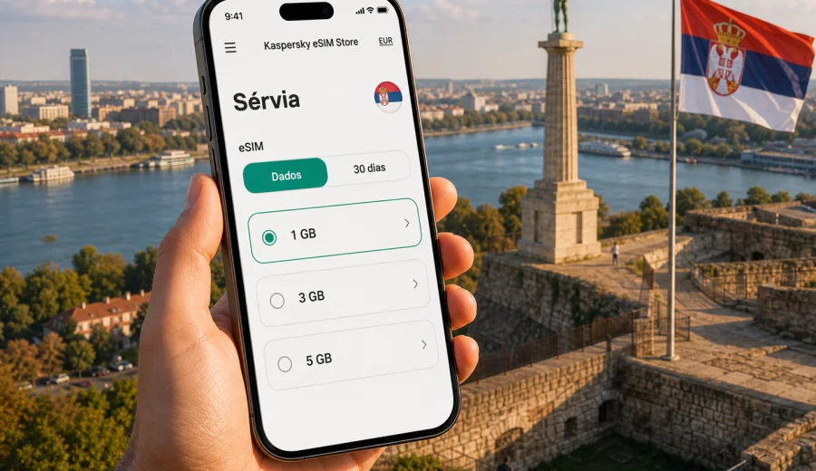 eSIM na Sérvia: ligação móvel e internet