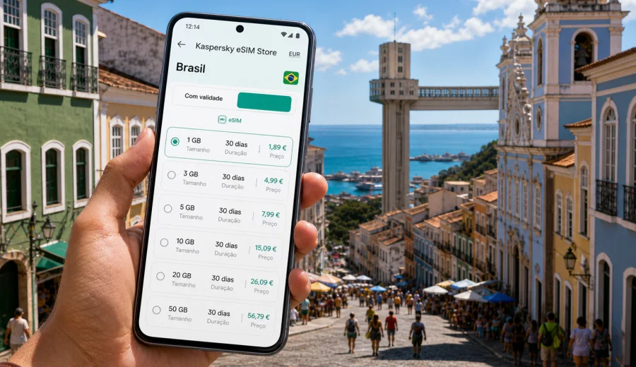 Salvador eSIM: internet móvel para viagem