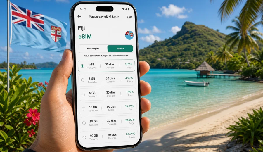 eSIM em Fiji: internet móvel para viagem