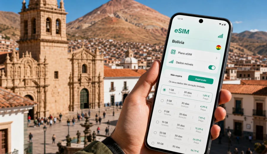 eSIM em Potosí: internet e ligação móvel