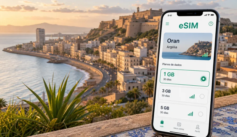 eSIM em Oran: internet e conexão móvel