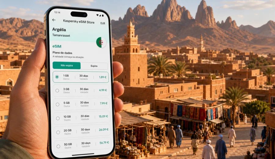 Tamanrasset com eSIM: internet móvel na viagem