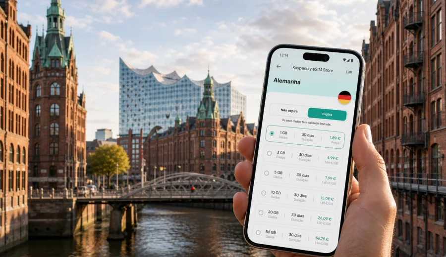 eSIM em Hamburgo: internet móvel na viagem