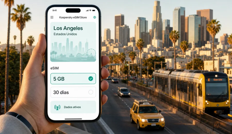 eSIM em Los Angeles: internet para viagem