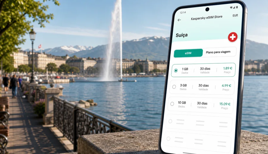 eSIM em Genebra: internet móvel na viagem