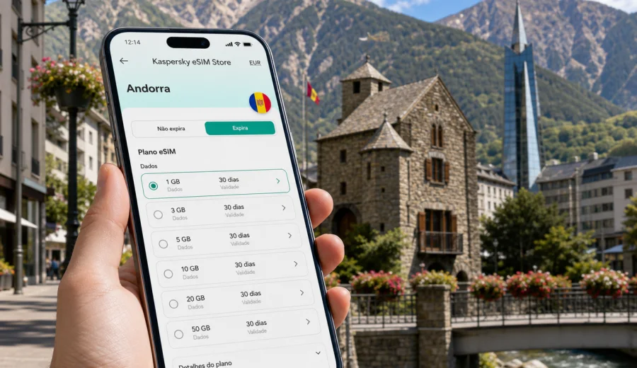 eSIM em Andorra la Vella: internet móvel