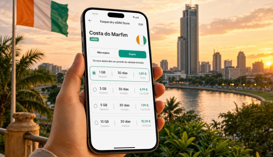 eSIM Costa do Marfim: internet móvel na viagem