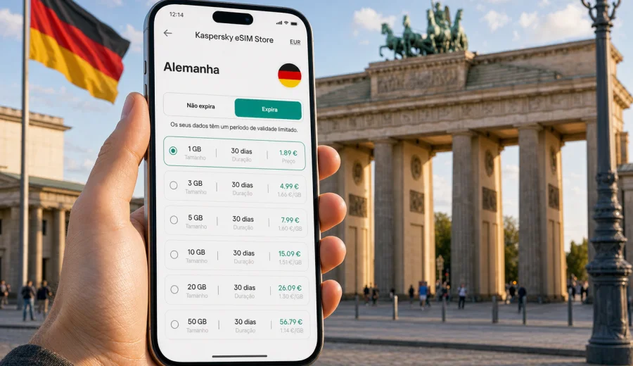eSIM Alemanha: internet móvel para viagem