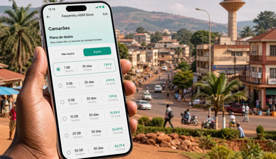 eSIM em Ngaoundere: conexão móvel e internet