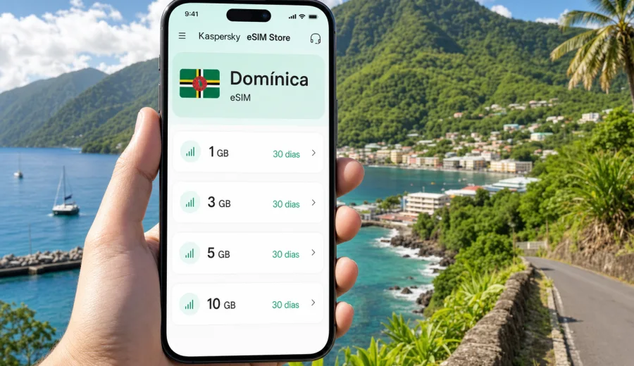 eSIM Domínica: conexão móvel e internet