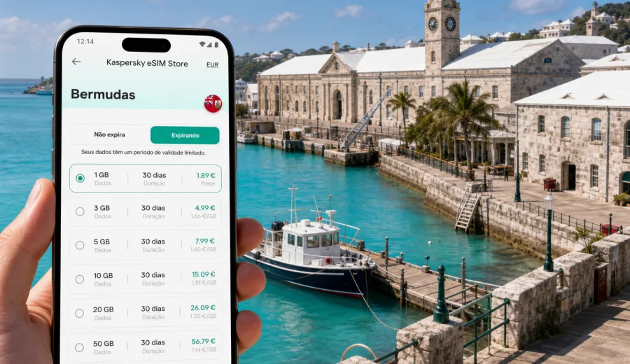 eSIM no Estaleiro: internet em Bermudas