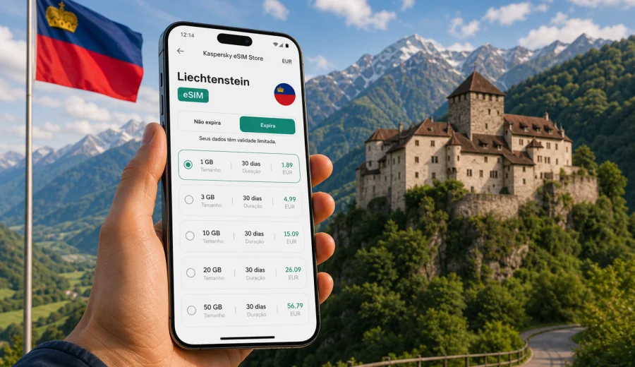 eSIM no Liechtenstein: internet para viagem
