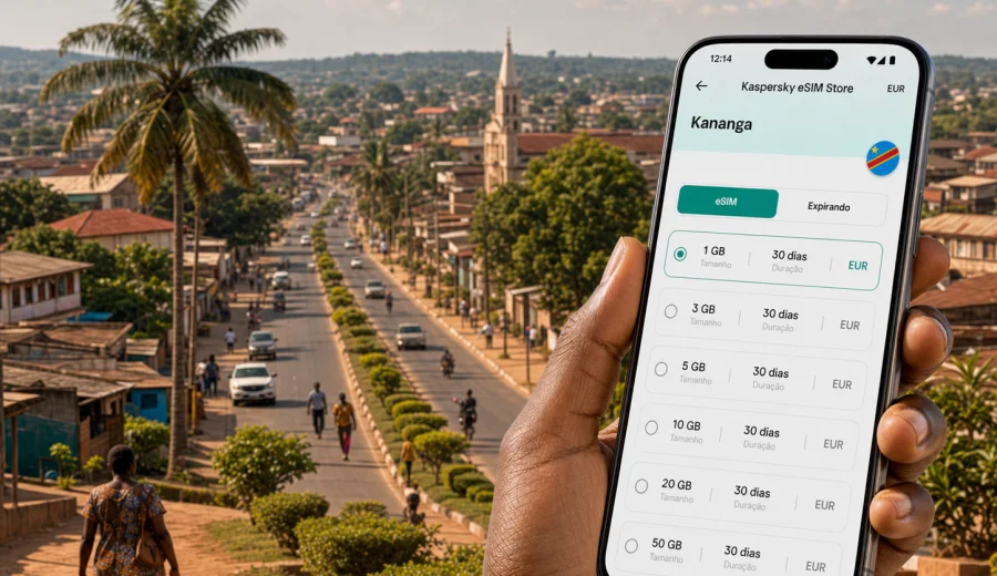 Kananga eSIM: internet móvel para viagem