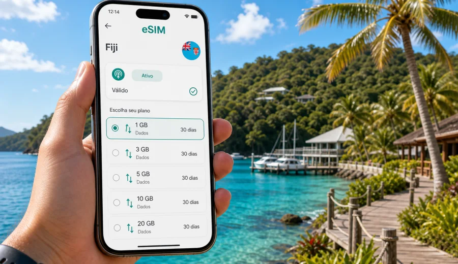 eSIM em Pacific Harbour: internet móvel