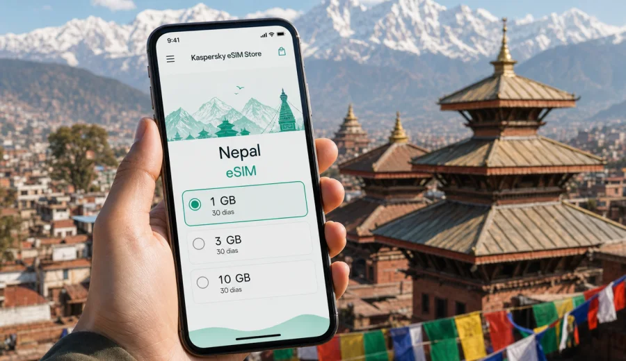 eSIM para Nepal: conexão móvel e internet