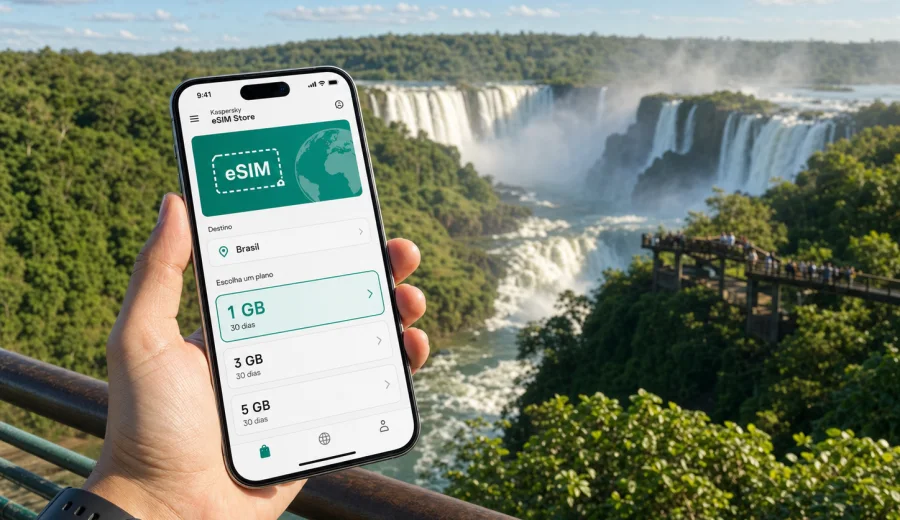 eSIM em Foz do Iguaçu: internet móvel