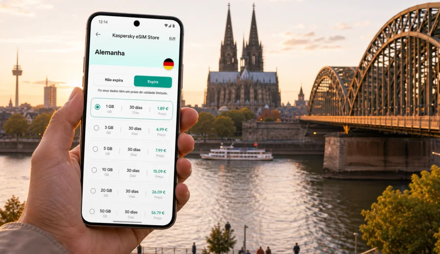 eSIM em Colônia: internet móvel na viagem