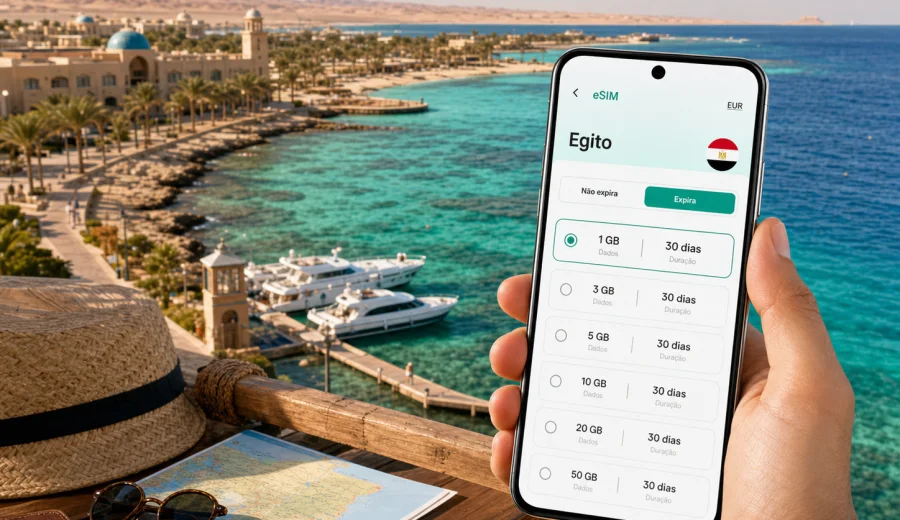 Marsa Alam eSIM: internet móvel no Egito