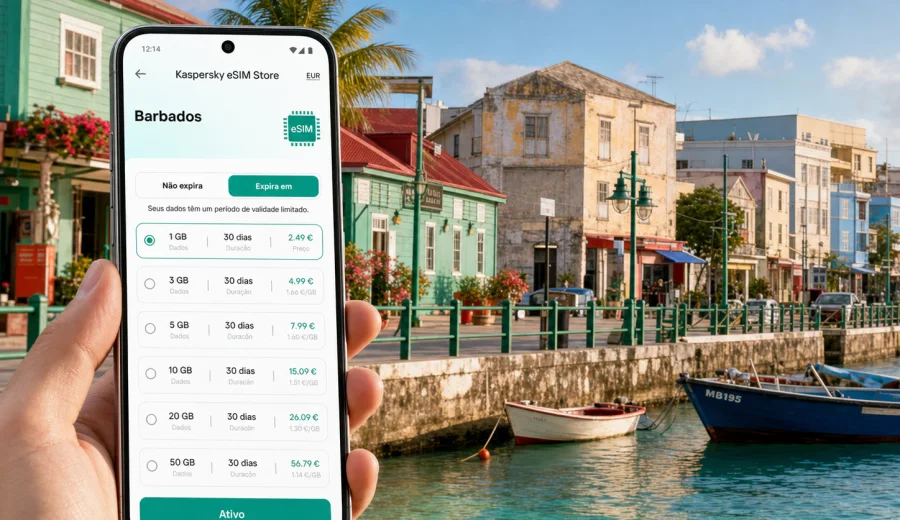 Speightstown eSIM: internet móvel em Barbados